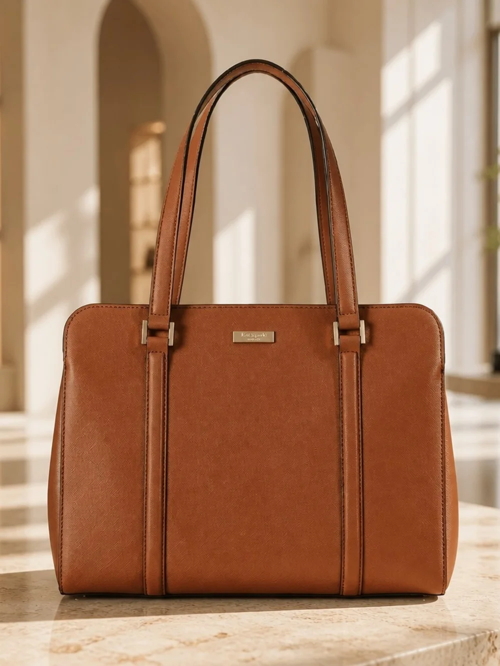 Kate Spade Women's Newbury Lane Satchel & Kate Spade Brown Leather Wallet